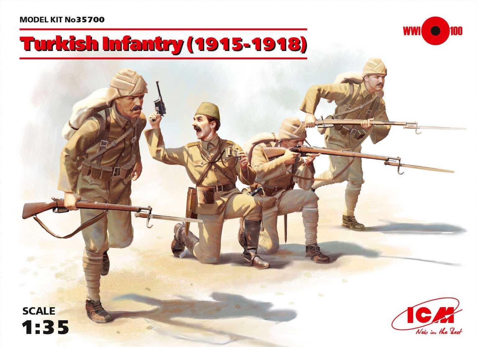 Figurines - Infanterie turque (1915-1918) (4 chiffres) (100% nouveaux 