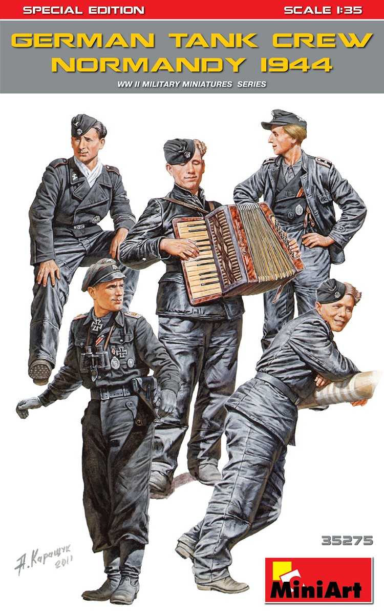 Figurines - CREW TANK ALLEMAND (Normandie 1944) (WWII) ÉDITION SPÉCIAL