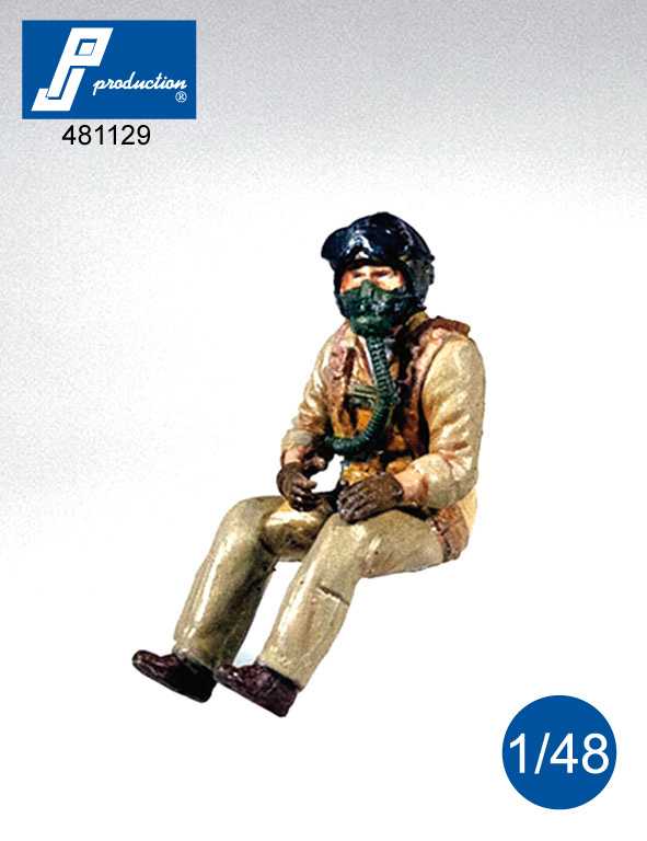 Figurines - Pilote de la US Navy assis dans un climatiseur (50s)- 1/48