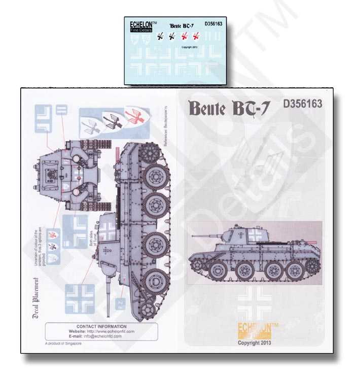 Accessoires - Beute Soviétique BT-7- 1/35 -Echelon
