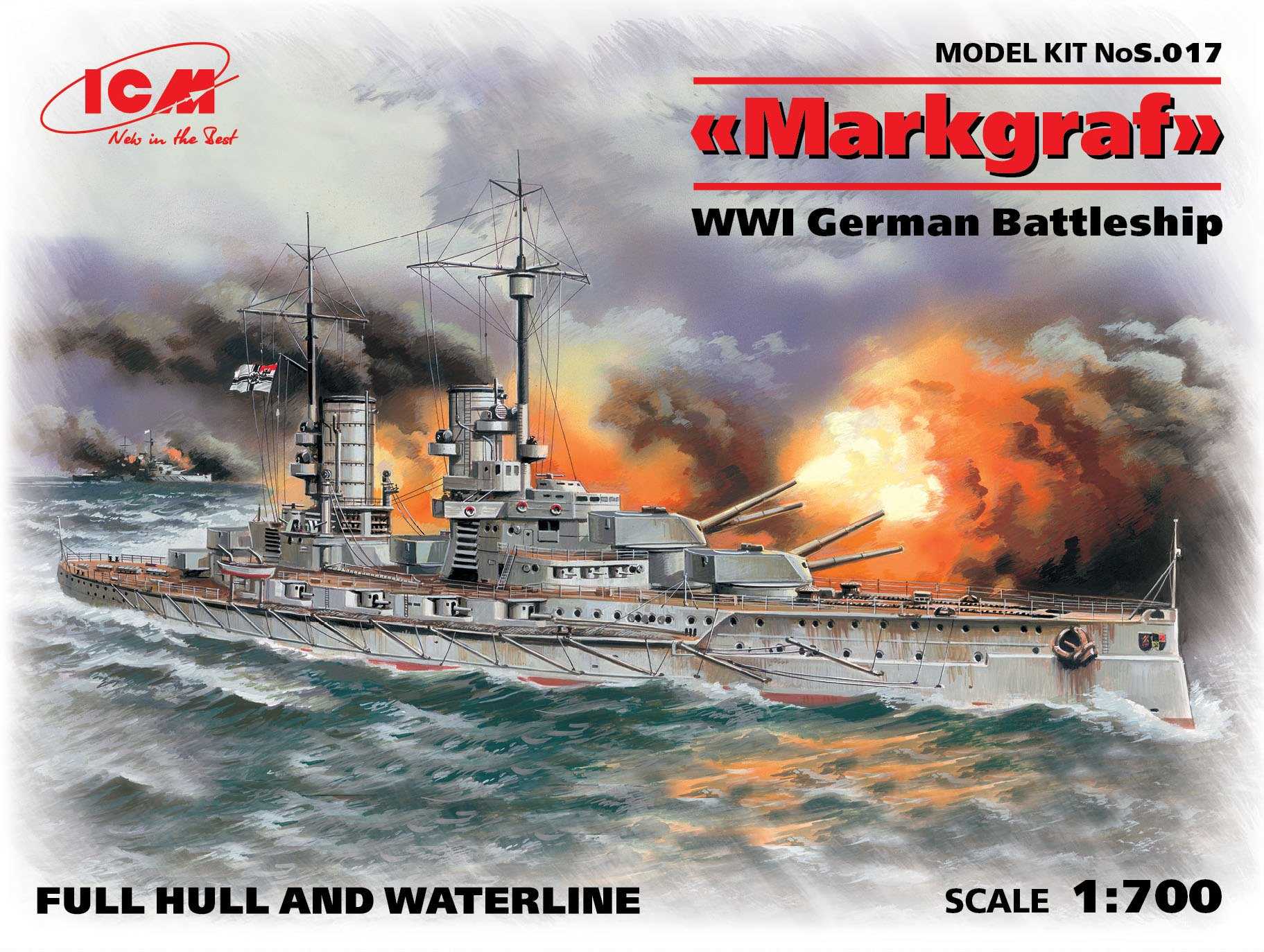 Maquette de bateau - Markgraf (WWI German Battleship) Ce kit particul