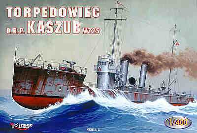 Maquette de bateau - ORP Kaszub WZ.25 torpille navire- 1/400 -Mirage