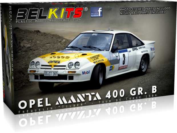 Maquette de voiture - Opel Manta 400 GR. B Guy Fr quelin Tour de Corse