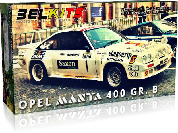 Maquette de voiture - Opel Manta 400 GR. B Jimmy McRae 24 Uren van Ypr
