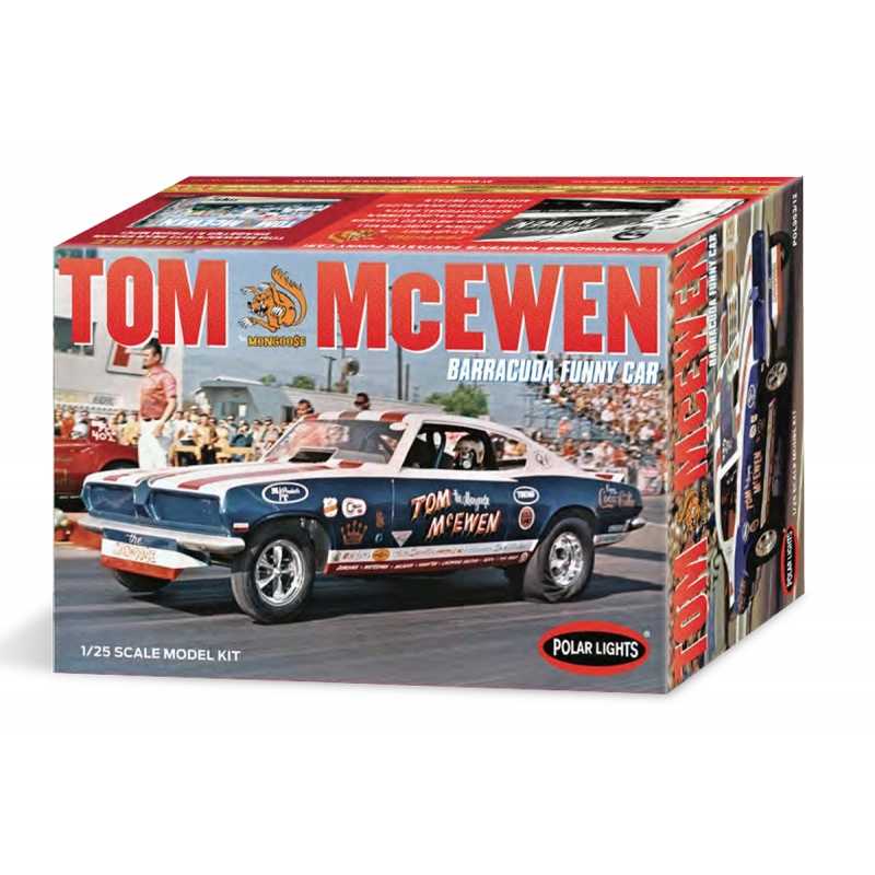 Maquette de voiture - Tom 'Mongoose' McEwen 1969 Barracuda Drôle de vo