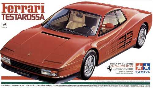 Maquette de voiture - Ferrari Testarossa- 1/24 -Tamiya