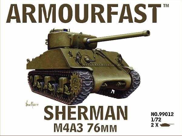 Figurines - M4A3 Sherman 76mm: Le pack comprend 2 kits de chars d'asse