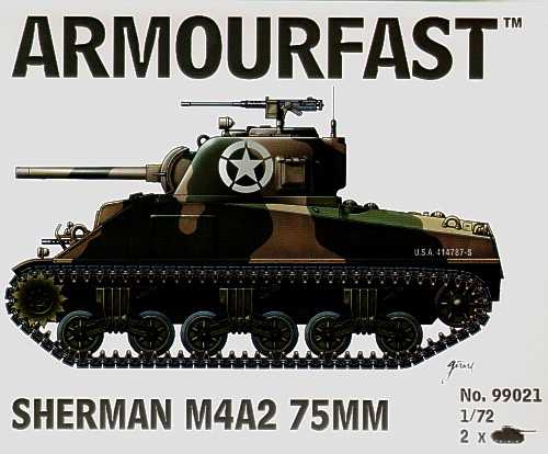 Figurines - M4A2 Sherman 75mm: Le pack comprend 2 kits de chars d'asse