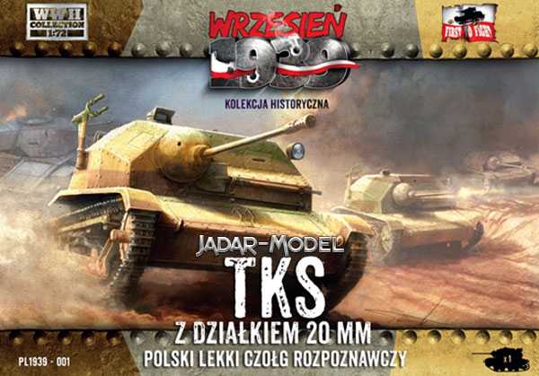 Maquette militaire - Réservoir de reconnaissance polonais TKS (kit sim
