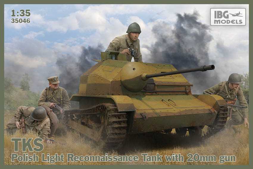 Maquette militaire - Tankette TKS avec canon de 20mm (comprend un cano