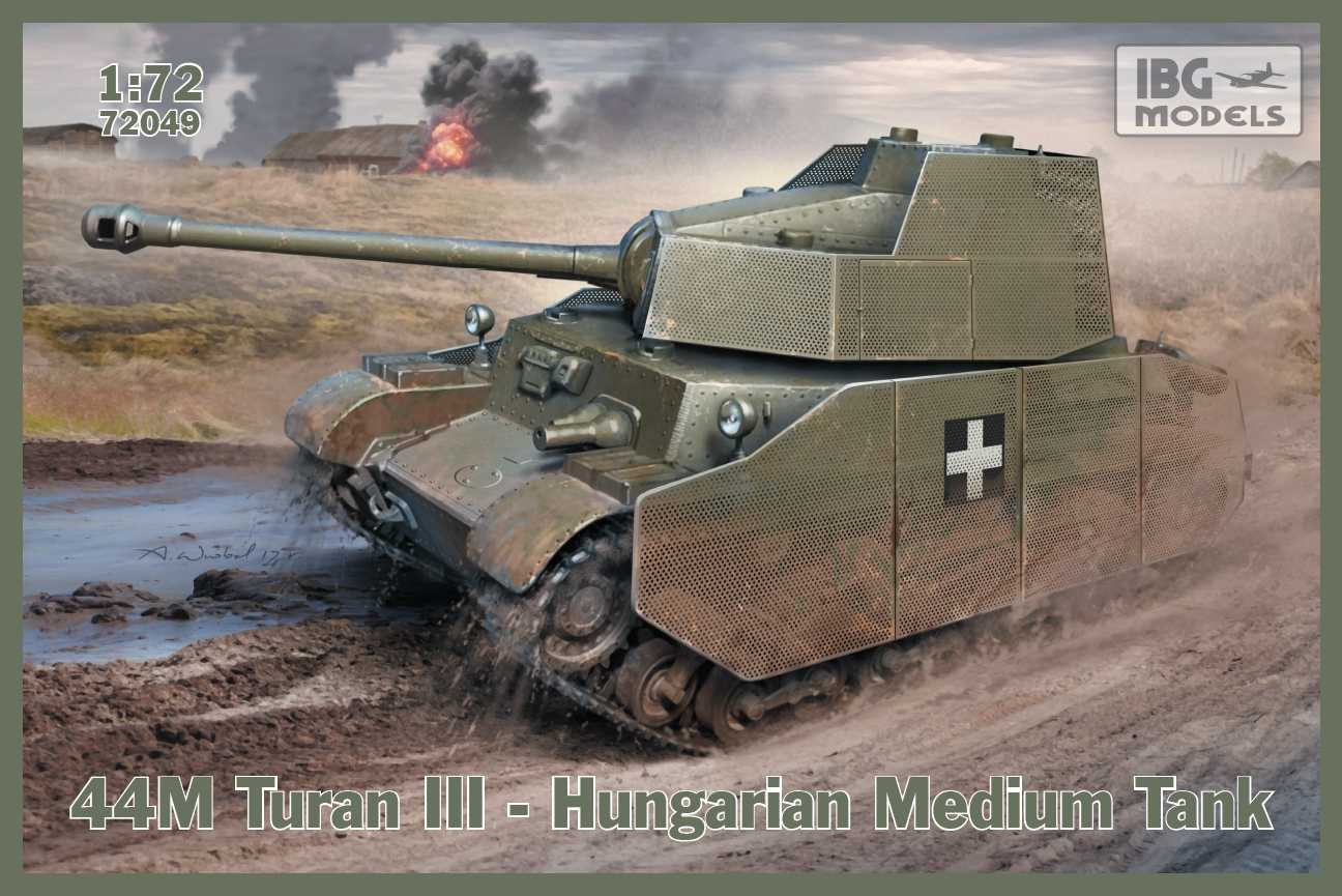Maquette militaire - Réservoir moyen 44M Turan III-Hungarian-1/72-IBG 
