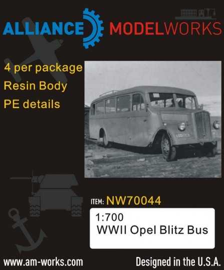 Maquette de véhicules civil - Le bus Opel Blitz de la Seconde Guerre m