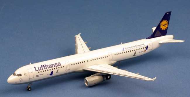 Miniature d'avion - Lufthansa A321 25 Jahre Kranichschutz D-AIRR wi