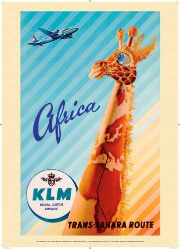 Posters et wallscrolls - KLM Route Transsaharienne d'Afrique - Paul Er