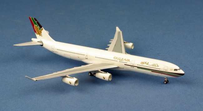 Miniature d'avion - Gulf Air Airbus A340-300 A40-LF- 1/400 -AeroClassi