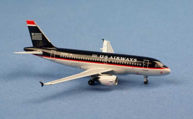 Miniature d'avion - Airbus A319 N700UW d'US Airways- 1/400 -AeroClassi