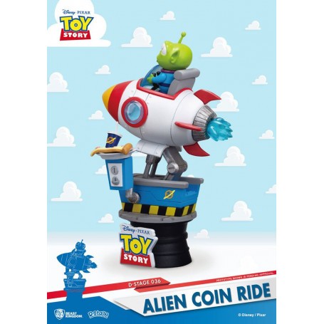  Toy Story diorama PVC D-Stage Alien Coin Ride 15 cm