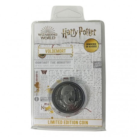  Harry Potter pièce de collection Voldemort Limited Edition