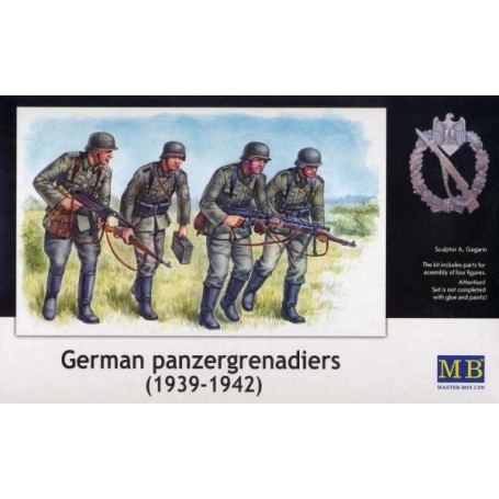 Figurine 4 Panzergrenadiers allemand 1942- 1945 