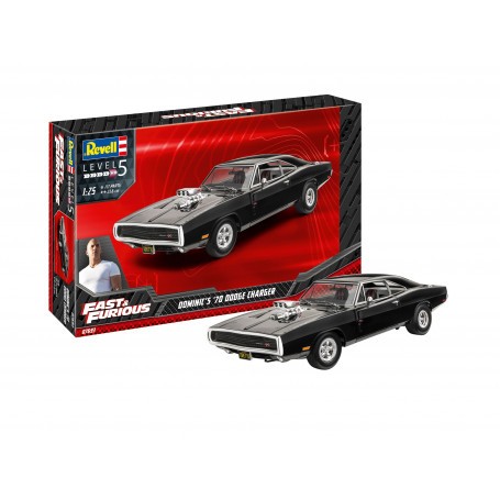 Maquette FAST & FURIOUS - DOMINICS 1970 DODGE CHARGER
