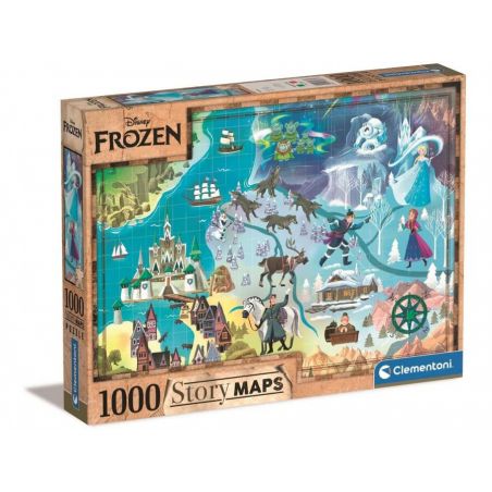 Puzzle Disney Maps - 1000 pièces - La Reine des Neiges