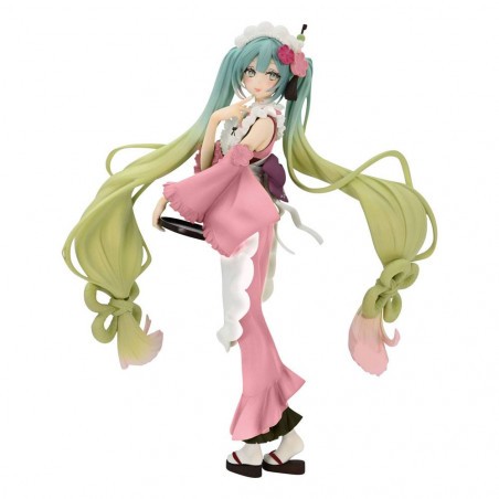  Hatsune Miku statuette PVC Exceed Creative Hatsune Miku Matcha Green Tea Parfait Another Color Ver. 20 cm
