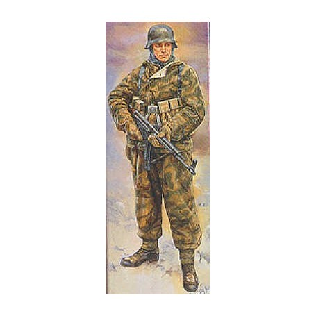 Figurine Soldat allemand de la 2ème GM en uniforme d'hiver reversible