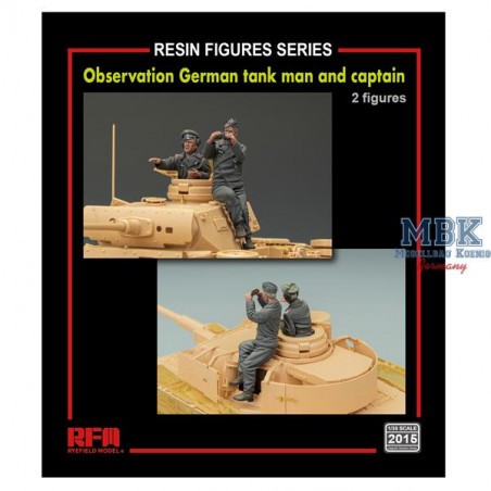 Figurine Observation d'un tankiste et d'un capitaine allemands