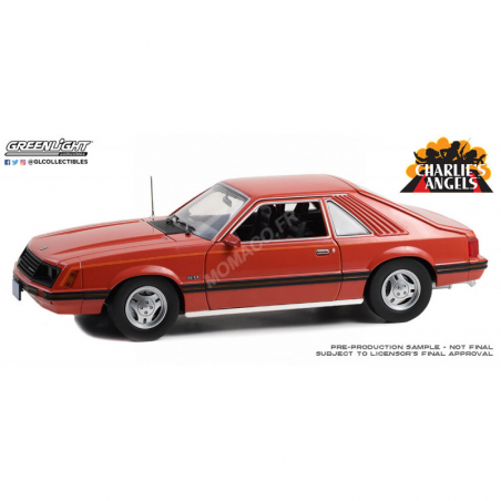 Miniature FORD MUSTANG 1979 "CHARLIE'S ANGELS (1976-1981)" ROUGE