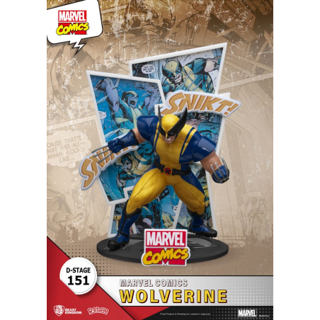  Marvel diorama D-Stage Wolverine 16 cm