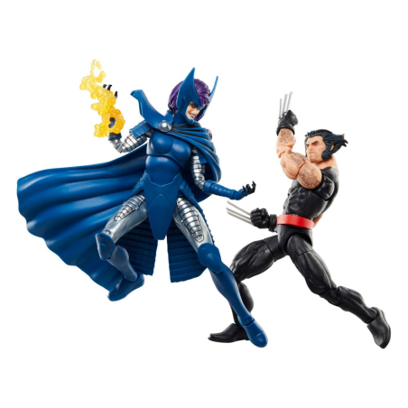  Wolverine 50th Anniversary Marvel Legends pack 2 figurines Wolverine & Psylocke 15 cm