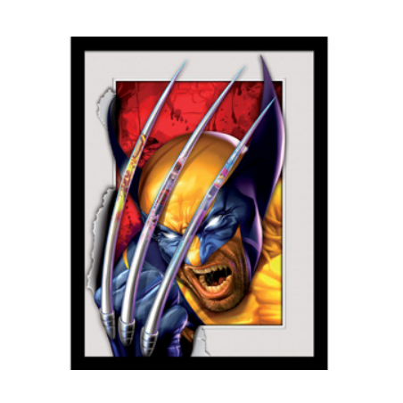 X-MEN - Wolverine - Impression encadrée 30x40cm