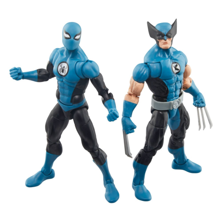  Fantastic Four Marvel Legends pack 2 figurine Wolverine & Spider-Man 15 cm