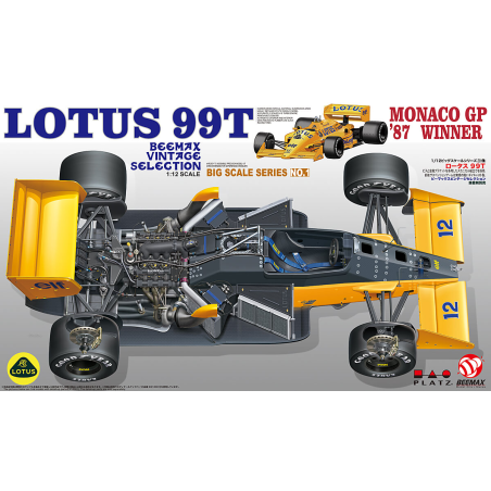 Maquette de voiture Lotus 99T 1987 World Champion Monaco GP12