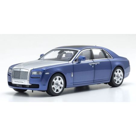 Miniature  Kyosho 1:18 Rolls-Royce Ghost 2011 Metropolitan Blue/Silver