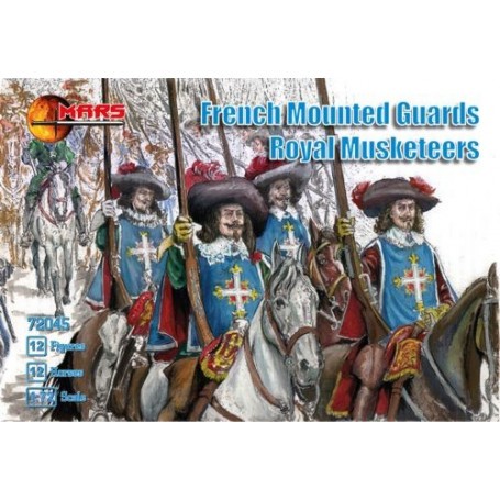 Figurine French mounted Guards royal musketeers