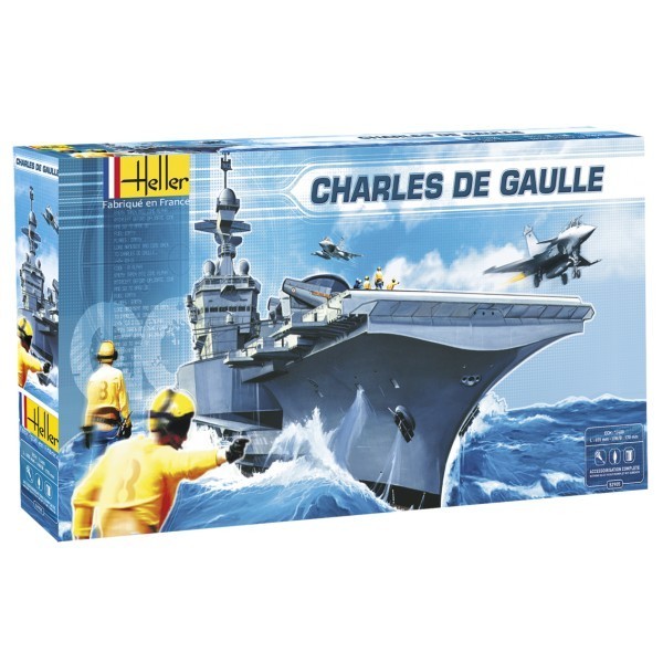 Maquette de bateau - Charles de Gaulle- 1/400 -Heller