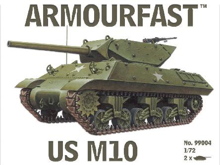 Figurines - M10 US Tank Destroyer: Le pack comprend 2 kits de chars d'
