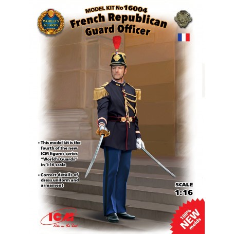 Figurine Français républicain officier de la Garde (100% de nouveaux moules)